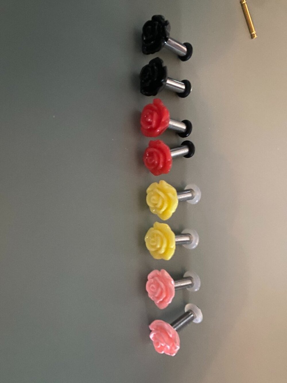 8g/3mm Rose Ear Gauges/Plugs with O-Ring